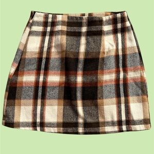 Plaid Mini Skirt